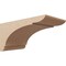 Ekena Millwork 11"W x 22"D x 11"H Wide Olympic Rough Cedar Woodgrain TimberThane Corbel, Primed Tan CORUR11X22X11OLYRCPR - alternate 1